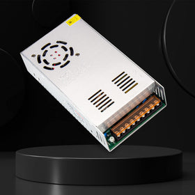 REALSUN 48V 10A powering CCTV systems and industrial automation with wide voltage range