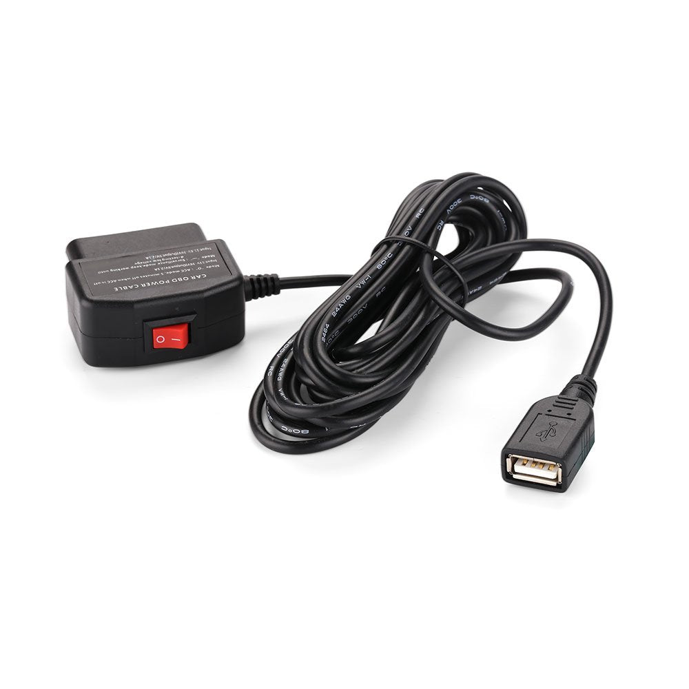 REARMASTER OBD cable front view showing compact design and easy installation benefit