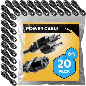 REBUILD SKILLS UL approved 6ft power cord packaging box for bulk IT procurement.