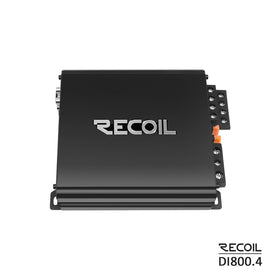 RECOIL DI800.4 wiring terminals view showing secure connections and flexibility