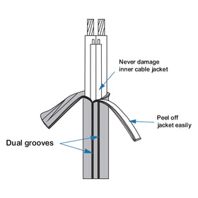 RECOIL installation layout shows a four-speaker to amplifier setup using a single cable.