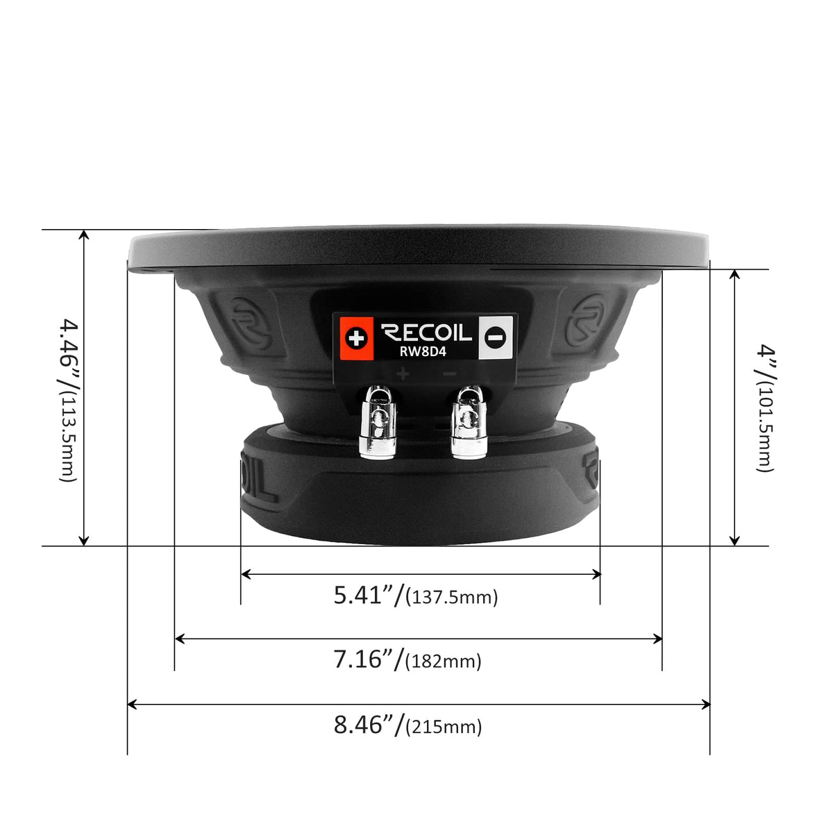 RECOIL installed in a car trunk illustrating real-world bass performance