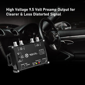 RECOIL LOCD removable terminal blocks enable quick OEM radio upgrades.