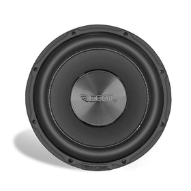 RECOIL subwoofer installed in compact enclosure showing space-saving advantage