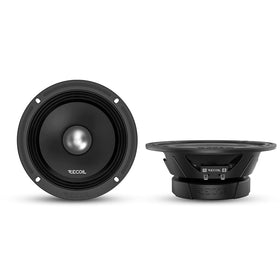 RECOIL front view showing 6.5-inch midrange speaker and grille, improves mid clarity