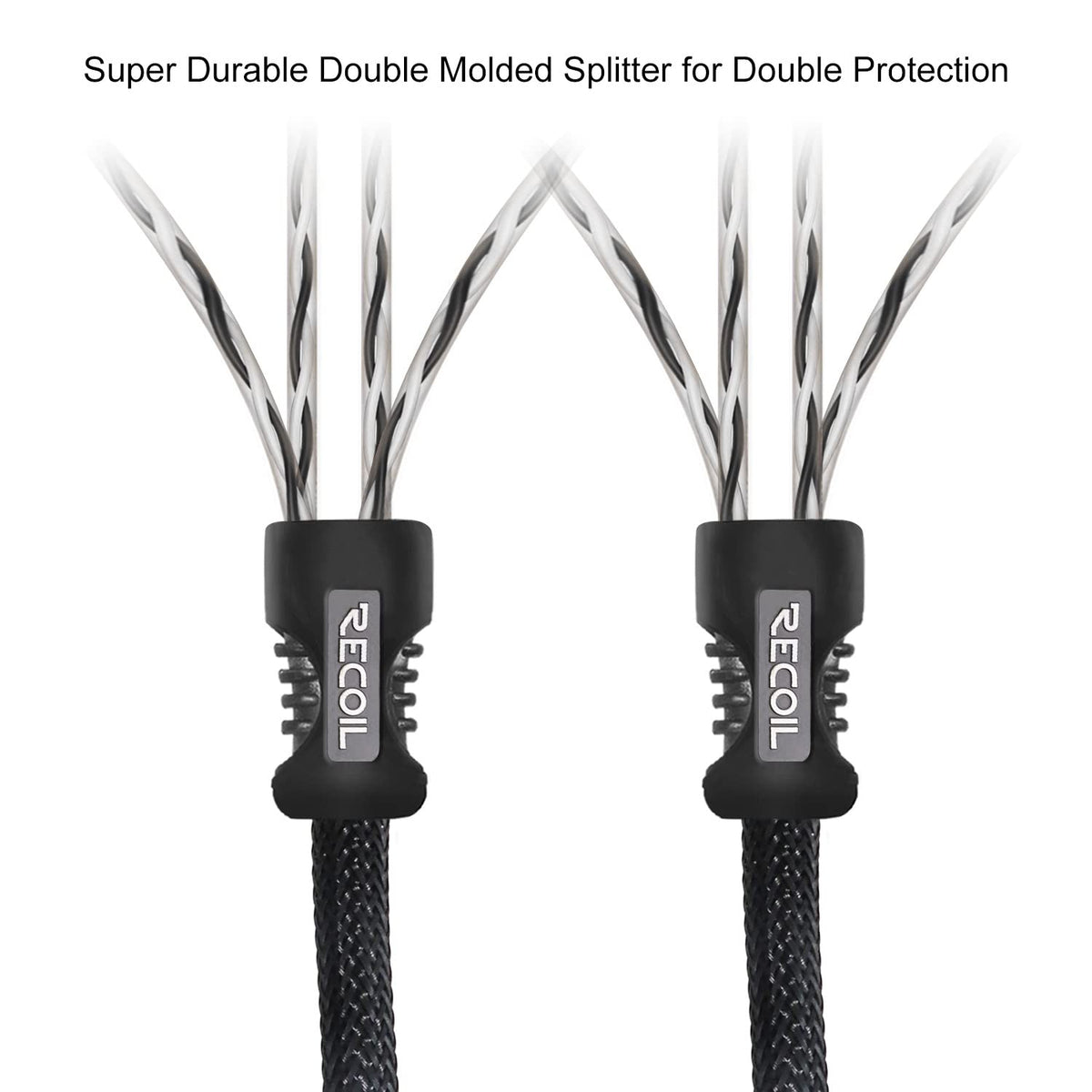 RECOIL P417 black nylon braided jacket protects cable from wear