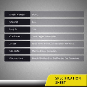 RECOIL PCI412 ideal for car audio and home theater setups