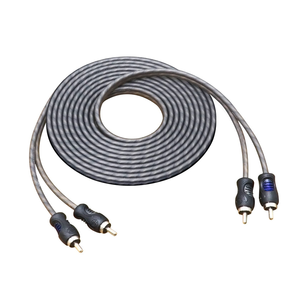 RECOIL RCI212 12ft RCA cable with twisted pair for clean stereo signal