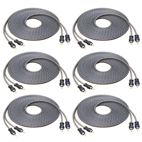 RECOIL front packaging showing six 17ft RCA cables and brand benefit – organized supply