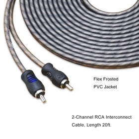 RECOIL RCI220 20-foot length enables room-to-room wiring for flexible layouts.