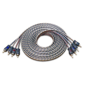 RECOIL RCI417 17ft RCA interconnect showing full cable layout for clean home theater connections