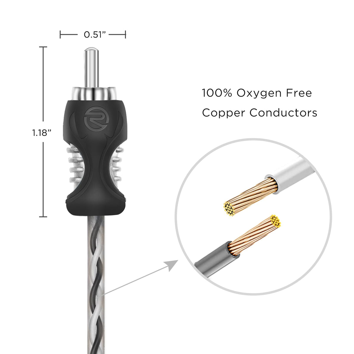 RECOIL RCI49 nickel-plated split-tip connectors ensure durable, reliable signal transfer