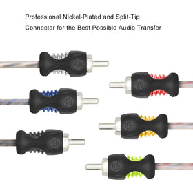 RECOIL RCI617 echo-series 6-channel interconnect for multi-component home audio setups.