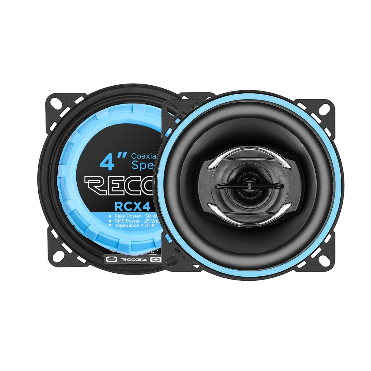 RECOIL RCX4 front view showing grille and compact design for easy fit