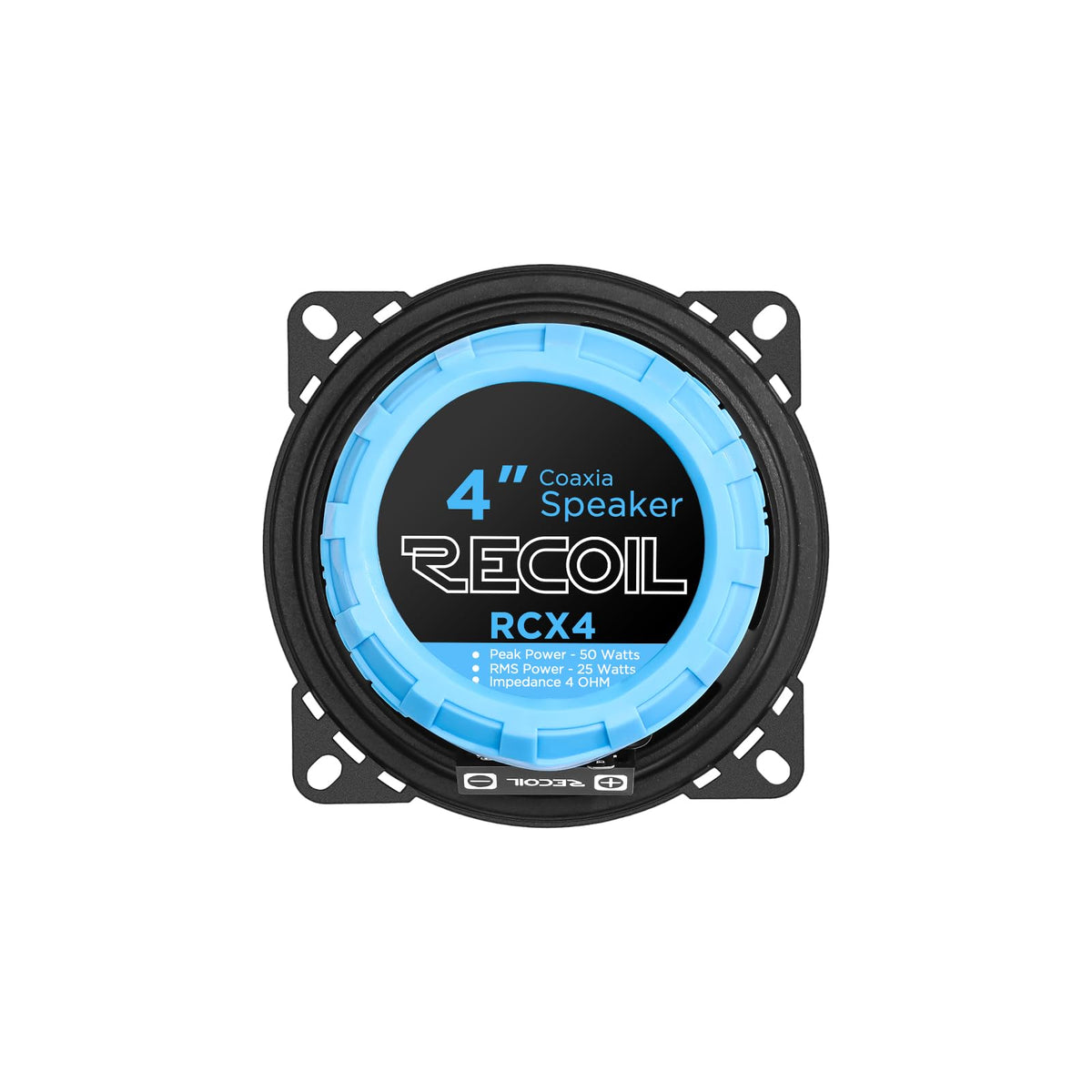 RECOIL RCX4 installed in car door illustrating improved in-car sound