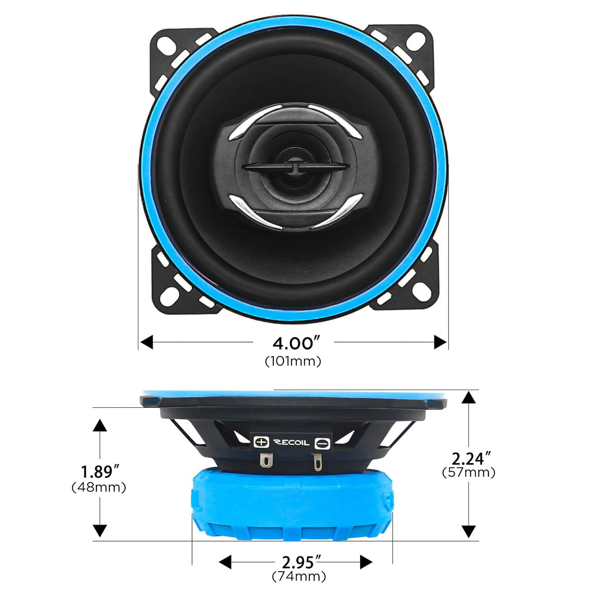 RECOIL RCX4 next to ruler size comparison easing fitment decisions