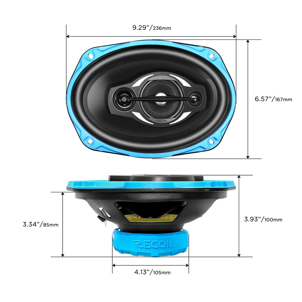 RECOIL RCX694 with grille attached demonstrating protection and finished look