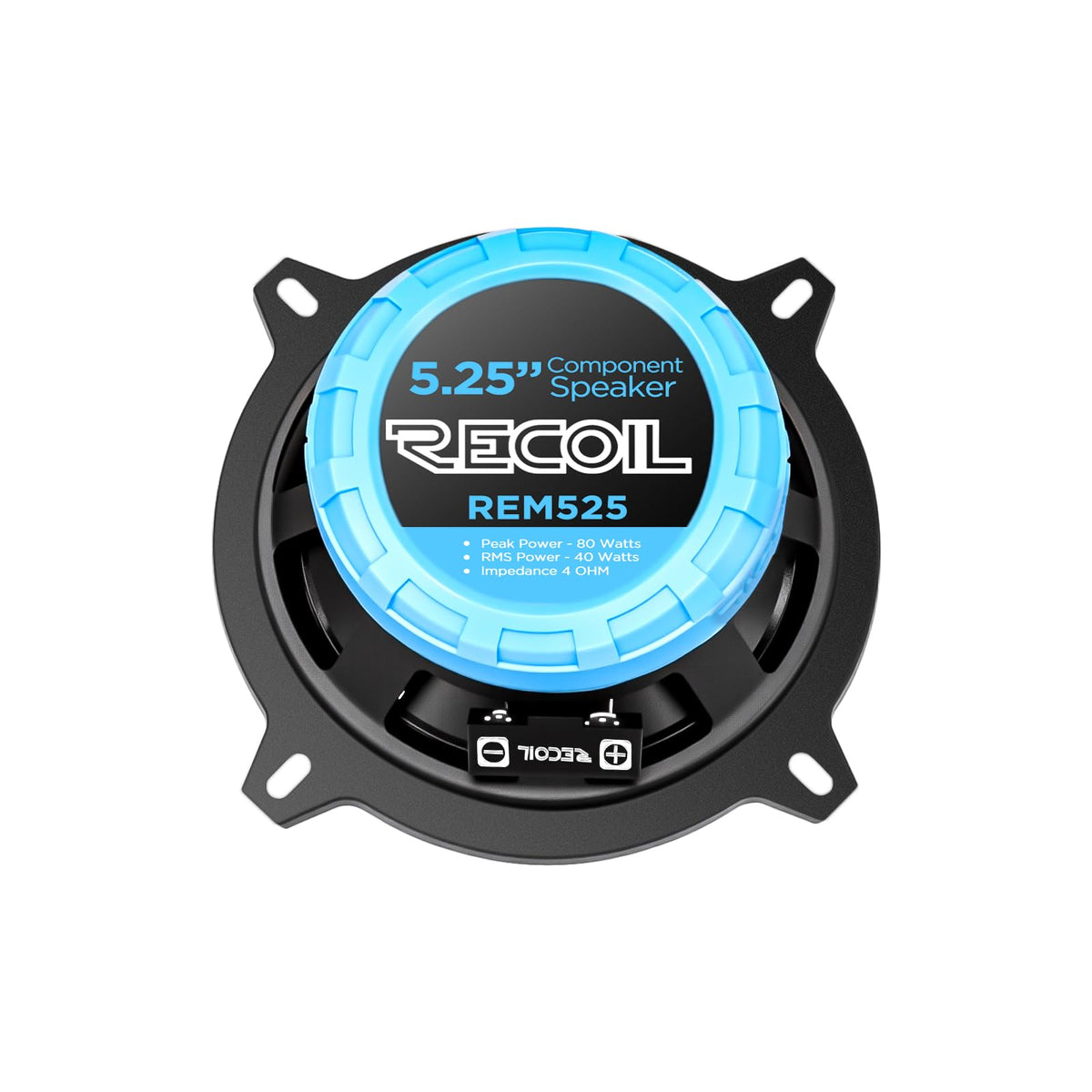 RECOIL REM525 tweeter mounted flush demonstrating flexible placement and clarity