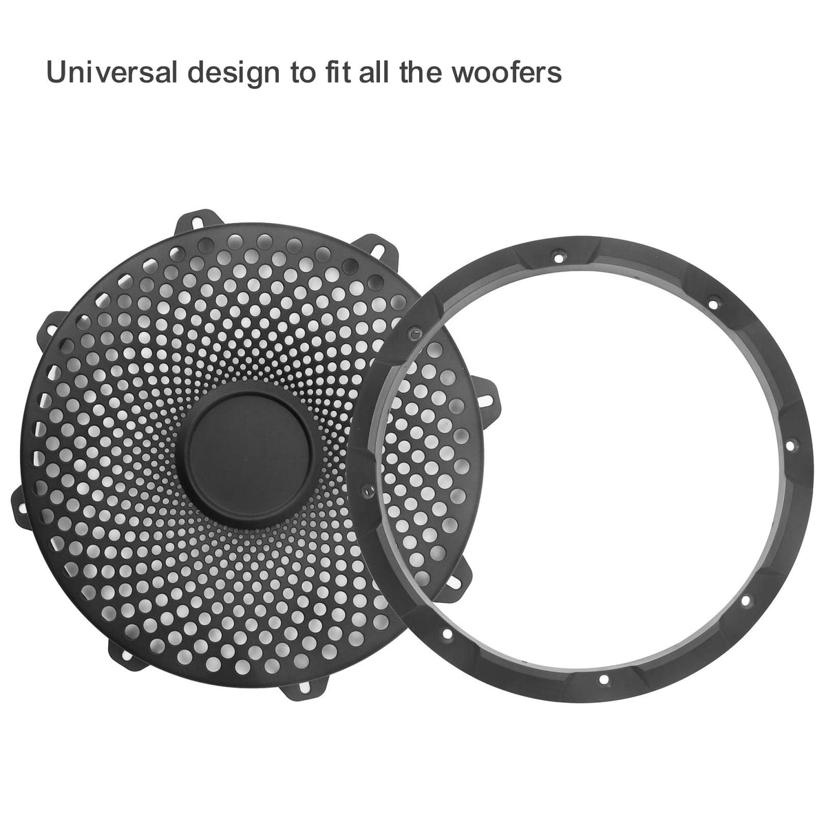 RECOIL sunflower-pattern mesh in satin black enhances protection and styling.