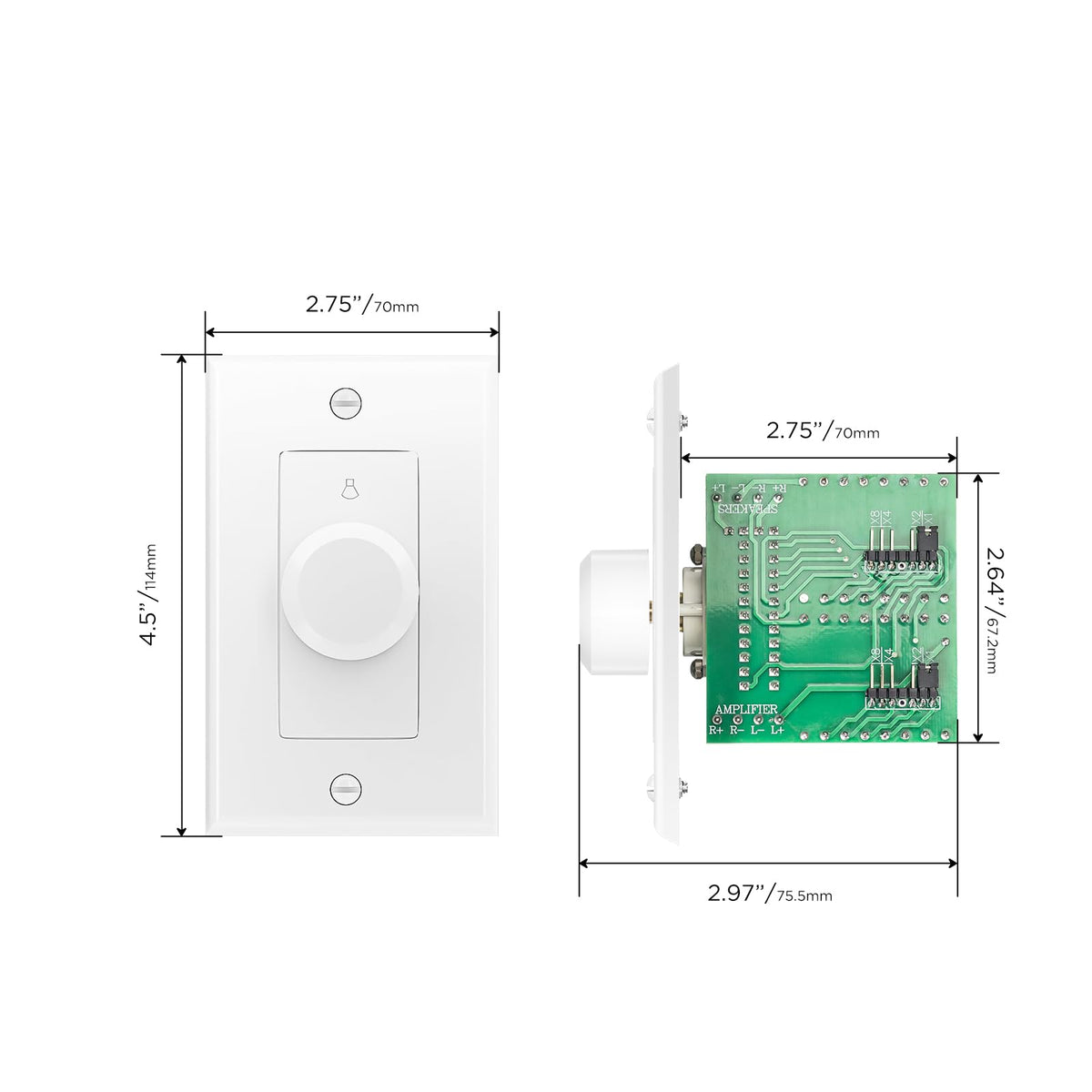 RECOIL VC-R100 includes white and ivory plates for versatile décor.