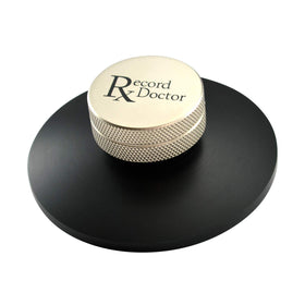Record Doctor front view clamp showing slim profile and neat finish improving stability