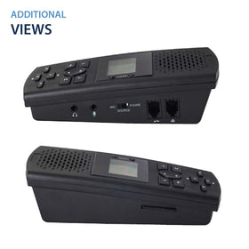 RecorderGear TR600 LCD displays caller ID for easy call identification.
