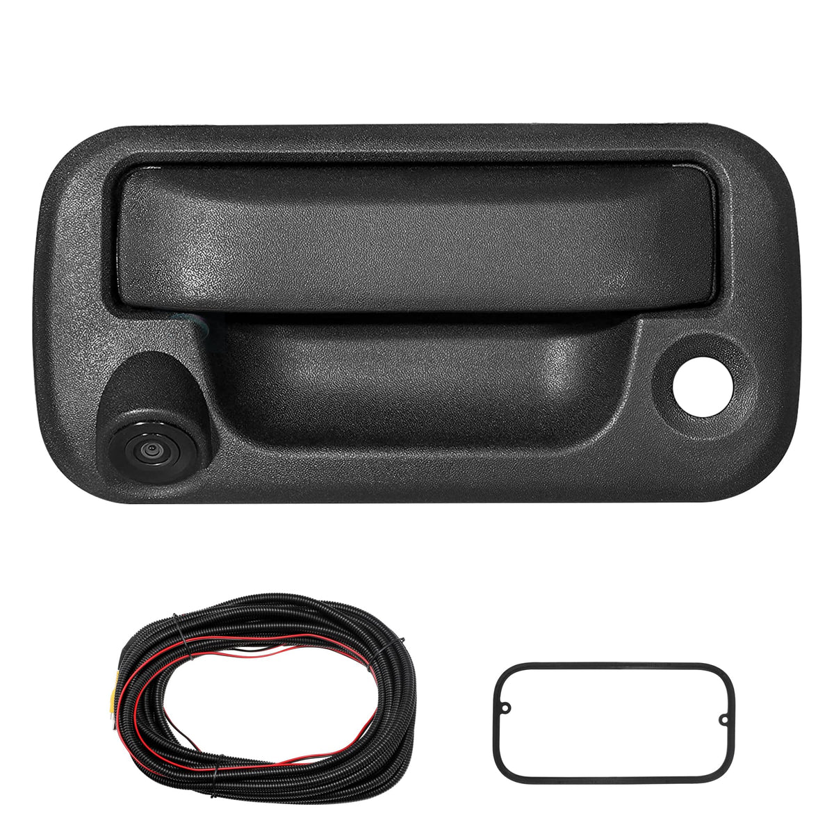 Red Wolf tailgate handle rear camera for Ford F-150 (2004–2014) with wide 150° view.