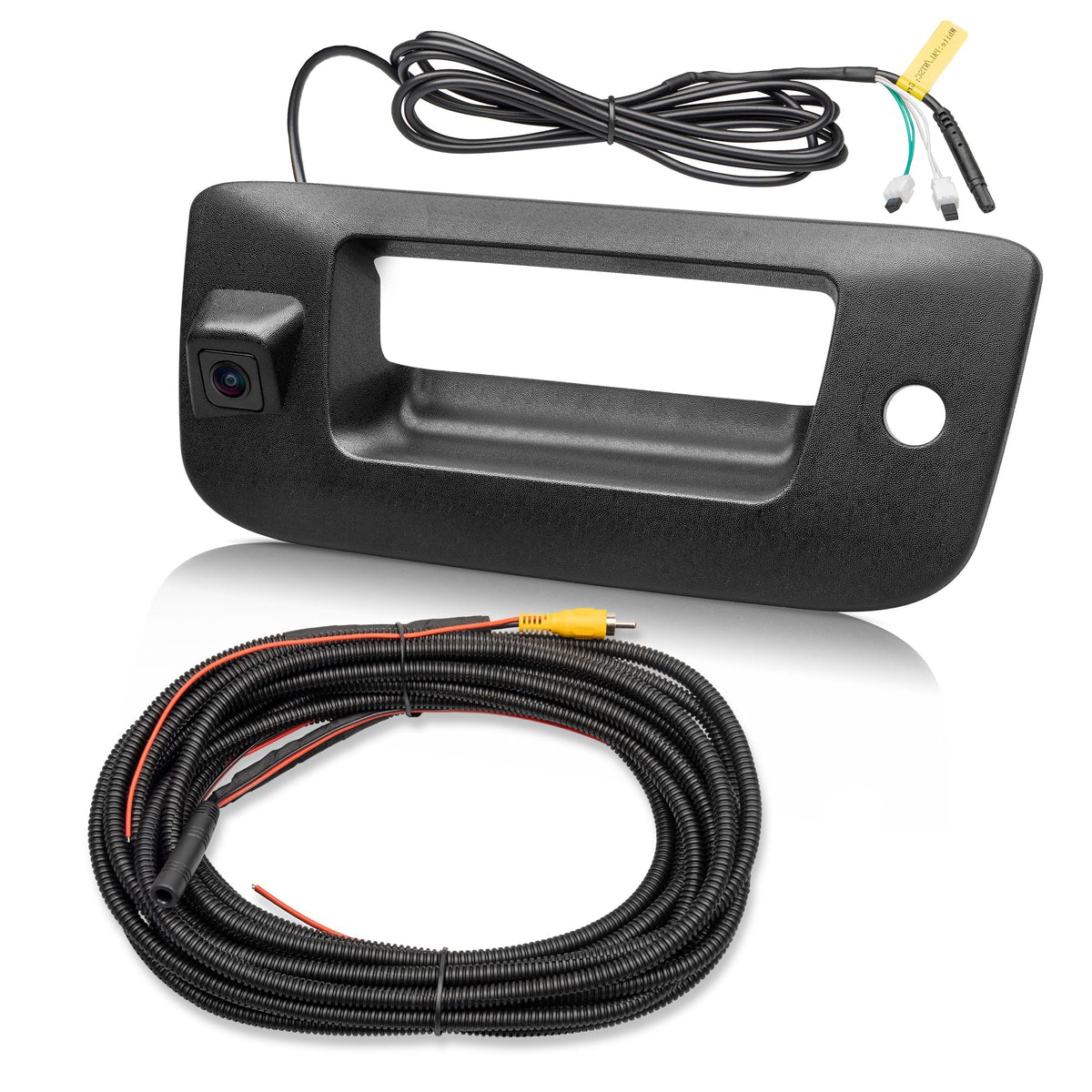 RED WOLF tailgate handle reverse camera offers clear rear view for Silverado at 150° angle.