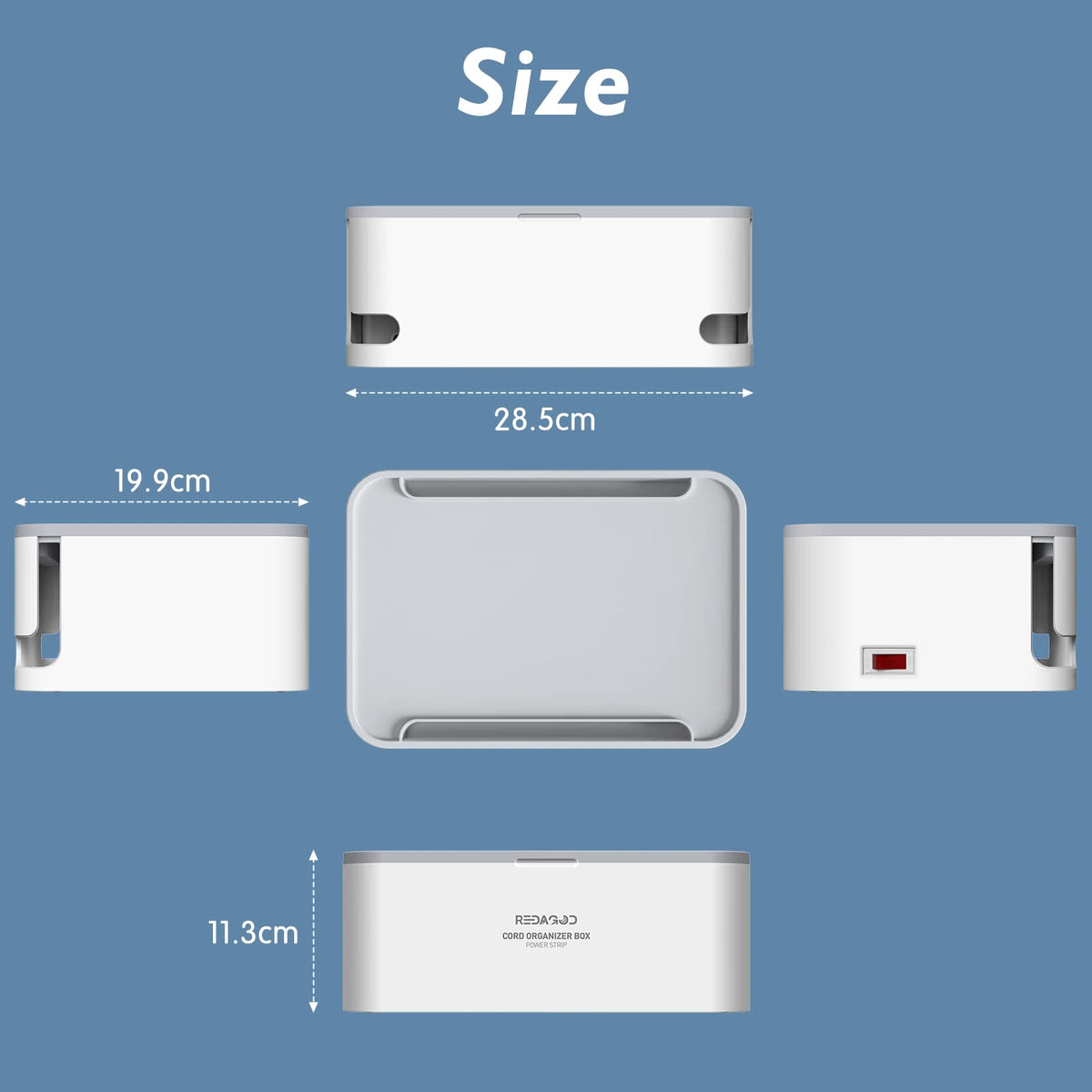 Redagod flat right-angle plug detail enabling tight-space installation