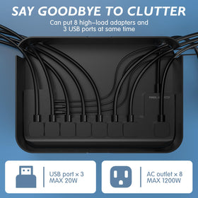 Redagod USB ports closeup with charging indicator for fast optimized charging benefit