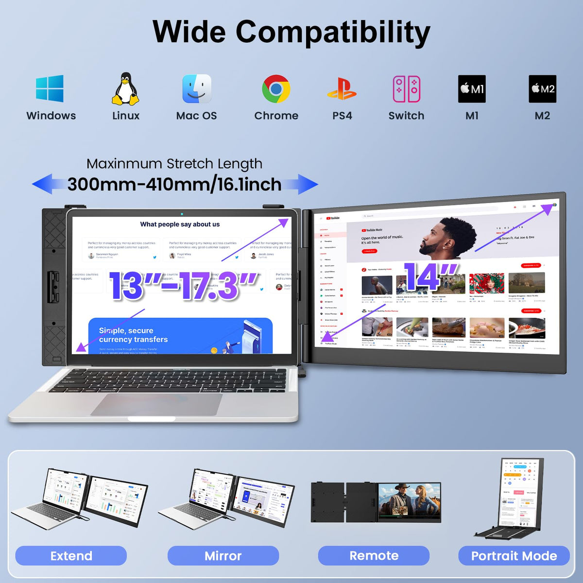 Redalf built-in stereo speakers enhance meetings, editing, and video calls.