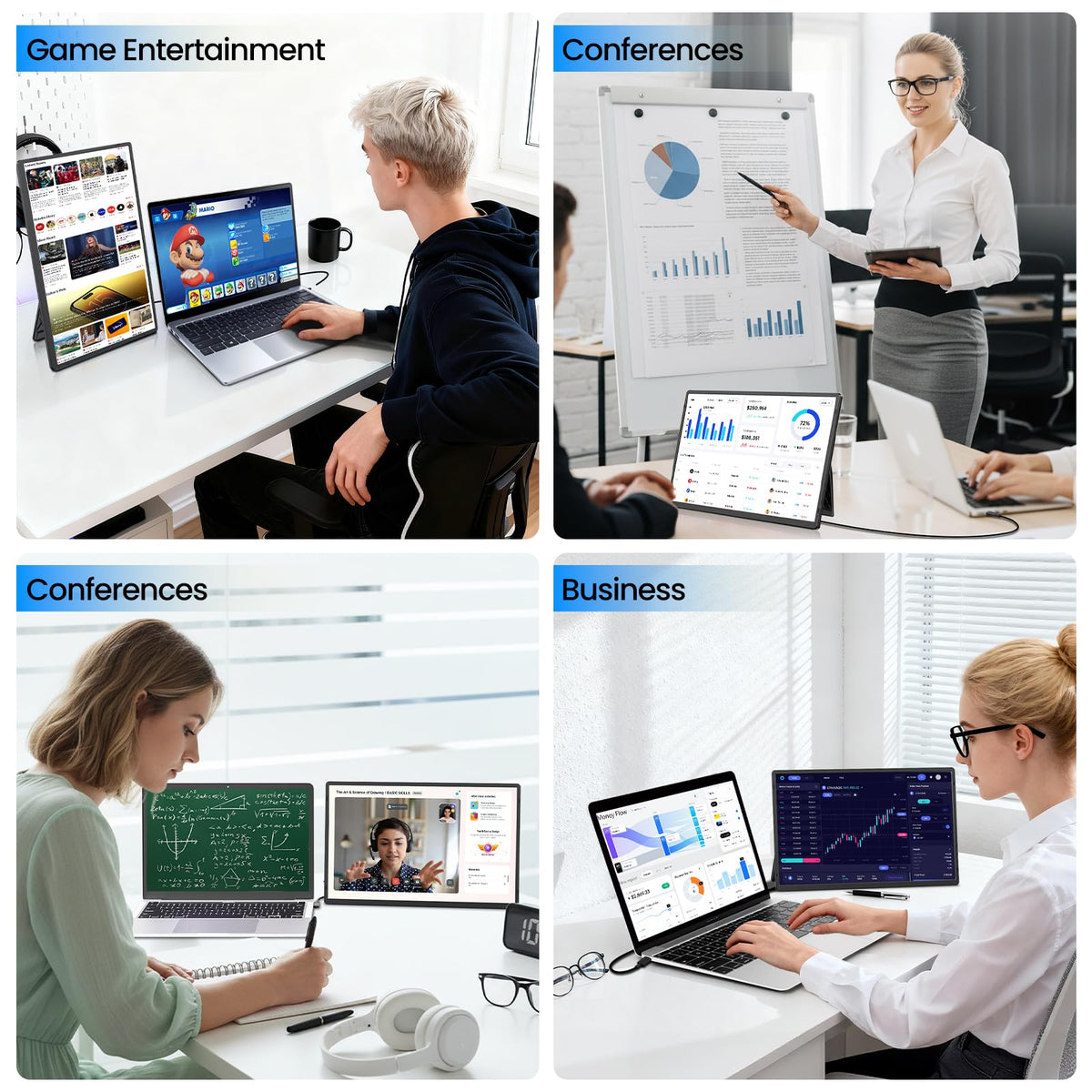 Redalf compact dual-monitor kit enhances portable productivity without bulk