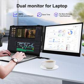 Redalf IPS 14-inch monitor with vibrant on-the-go visuals.