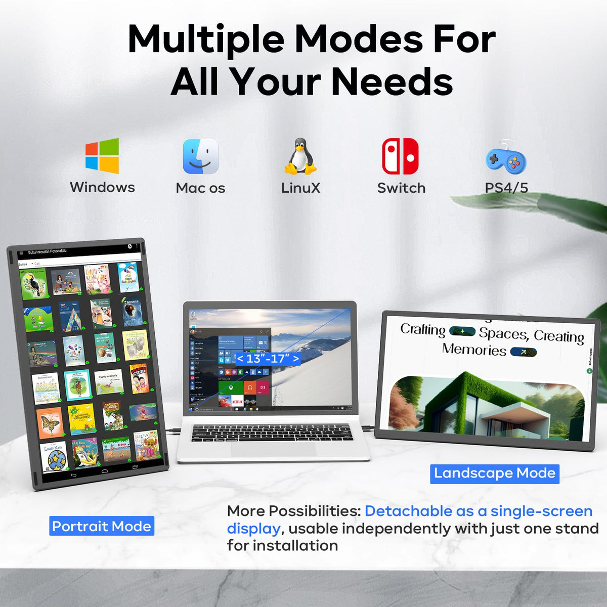 Redalf plug-and-play connection emphasizes quick setup without drivers.