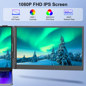 Redalf plug-and-play monitor with hassle-free setup on laptops.