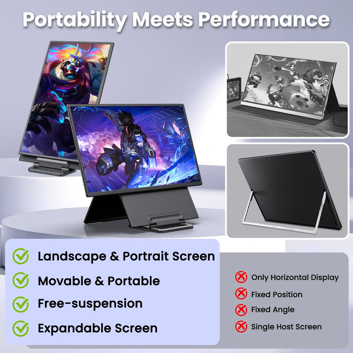 Redalf 23.8-inch display delivers vivid color and sharp motion for games and tasks.