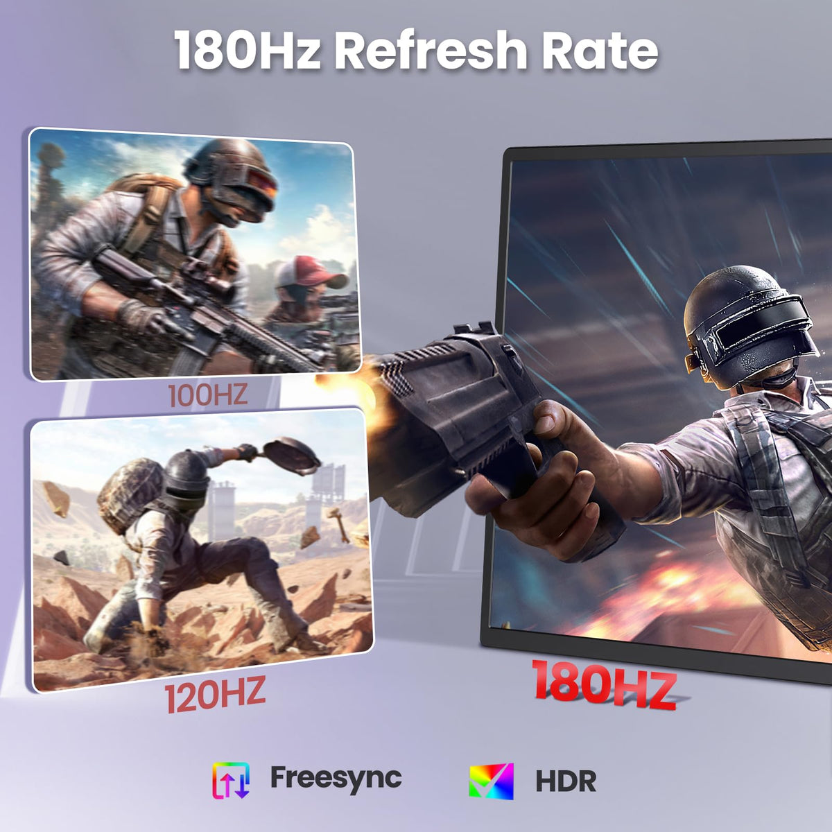 Redalf portable monitor showing USB-C and Mini-HDMI ports for versatile device compatibility.