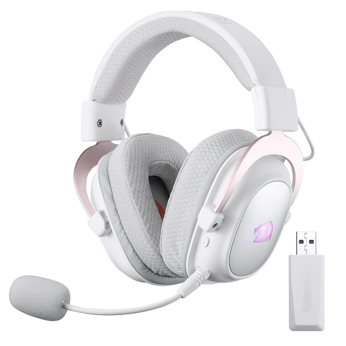 Redragon H510 Pro RGB earcups with memory foam for long-lasting comfort