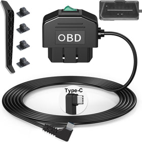 Redsia dash cam OBD2 hardwire kit product shot for tidy car setup