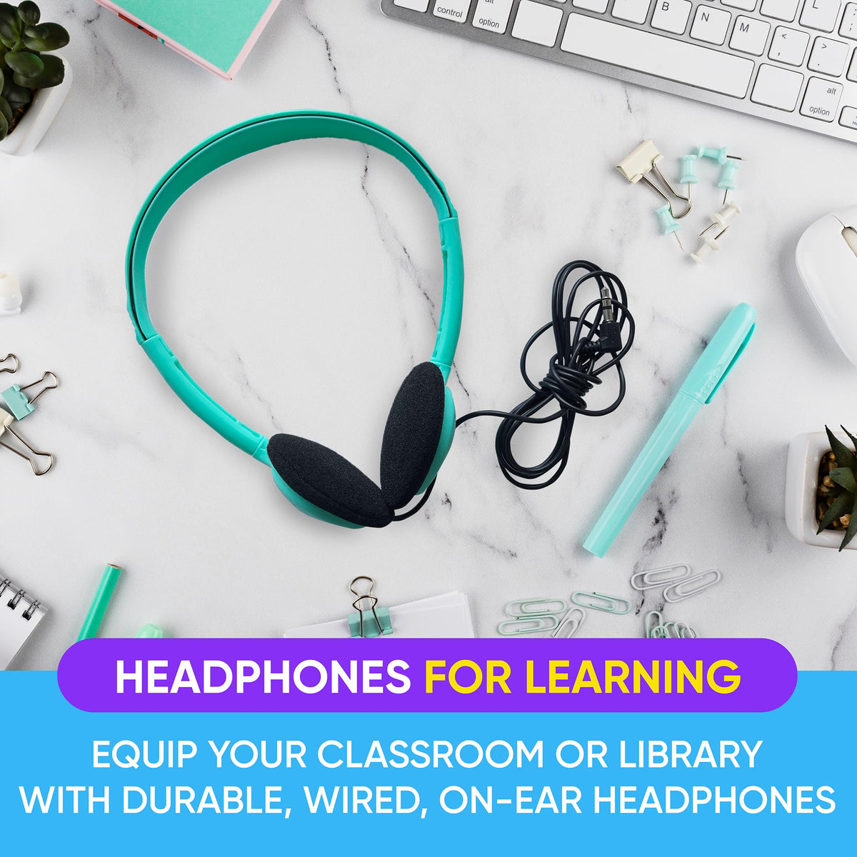 Redskypower classroom headphones supporting focused audio during activities