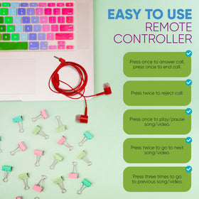 Redskypower comfort-fit-earbuds stay securely in place during activities.