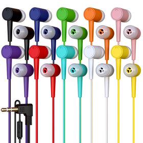 Redskypower wired earbuds with microphone for classroom use and clear calls.