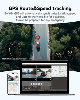 REDTIGER 170 degree wide-angle reduces blind spots on the road