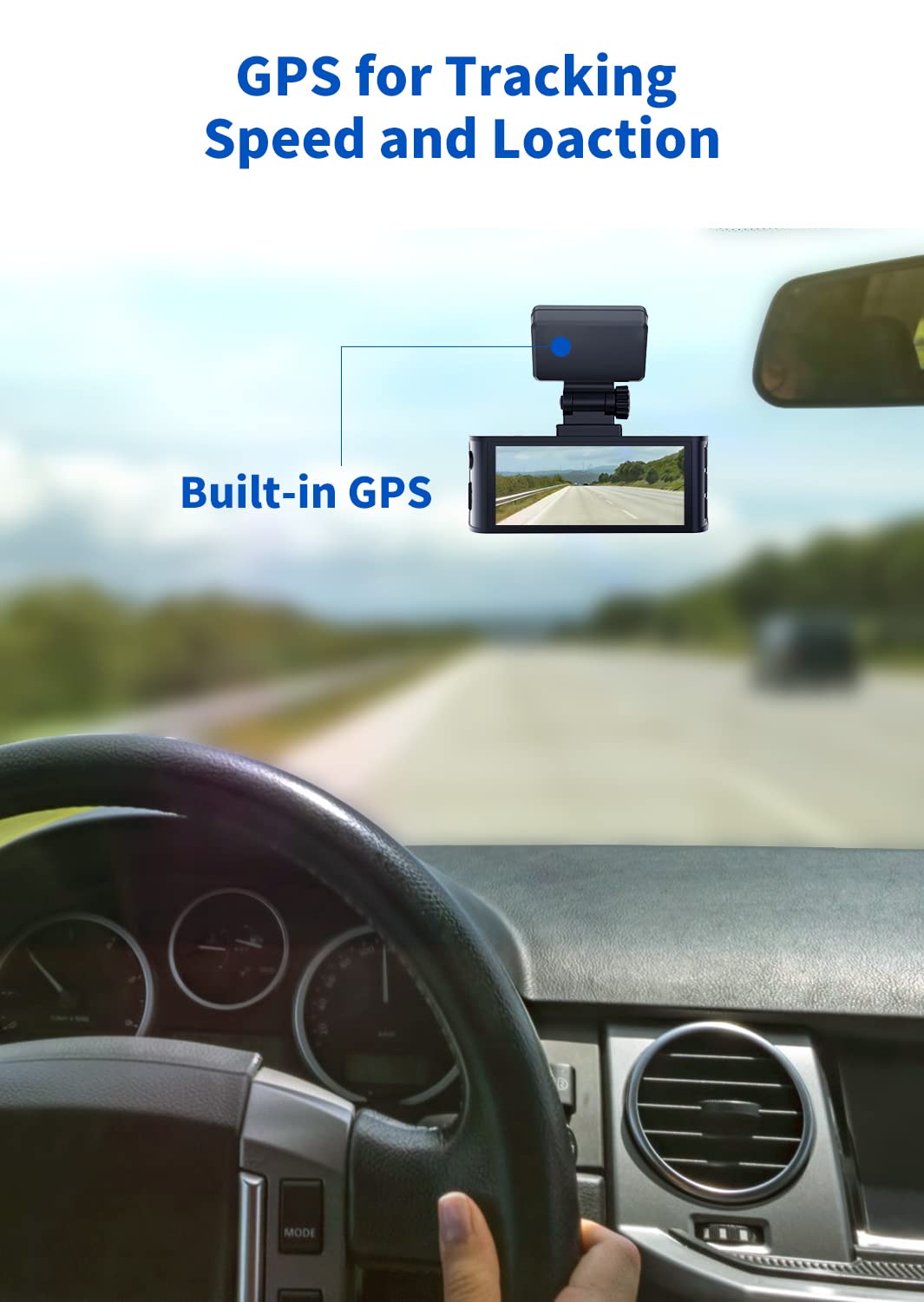 REDTIGER Adhesive Mount for F7N on windshield demonstrates quick setup and tidy cabling