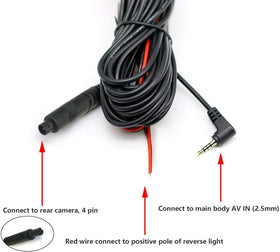 REDTIGER car installation showing neat extension for tidy wiring