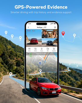 REDTIGER F17 5GHz WiFi GPS for fast in-app access and routes