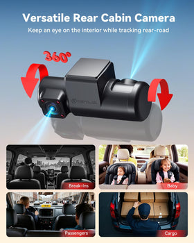 REDTIGER F17 Plus 360-degree rotatable cabin lens for versatile monitoring