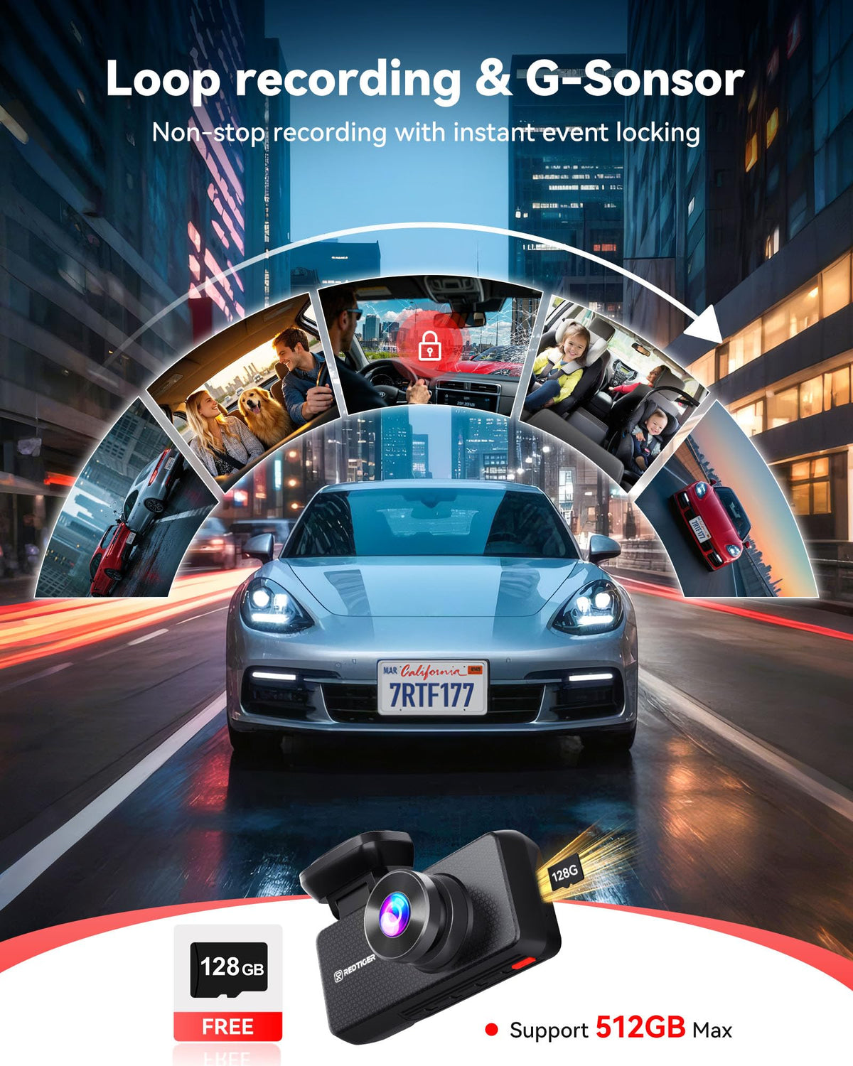 REDTIGER F17 Plus voice control enabling hands-free footage management