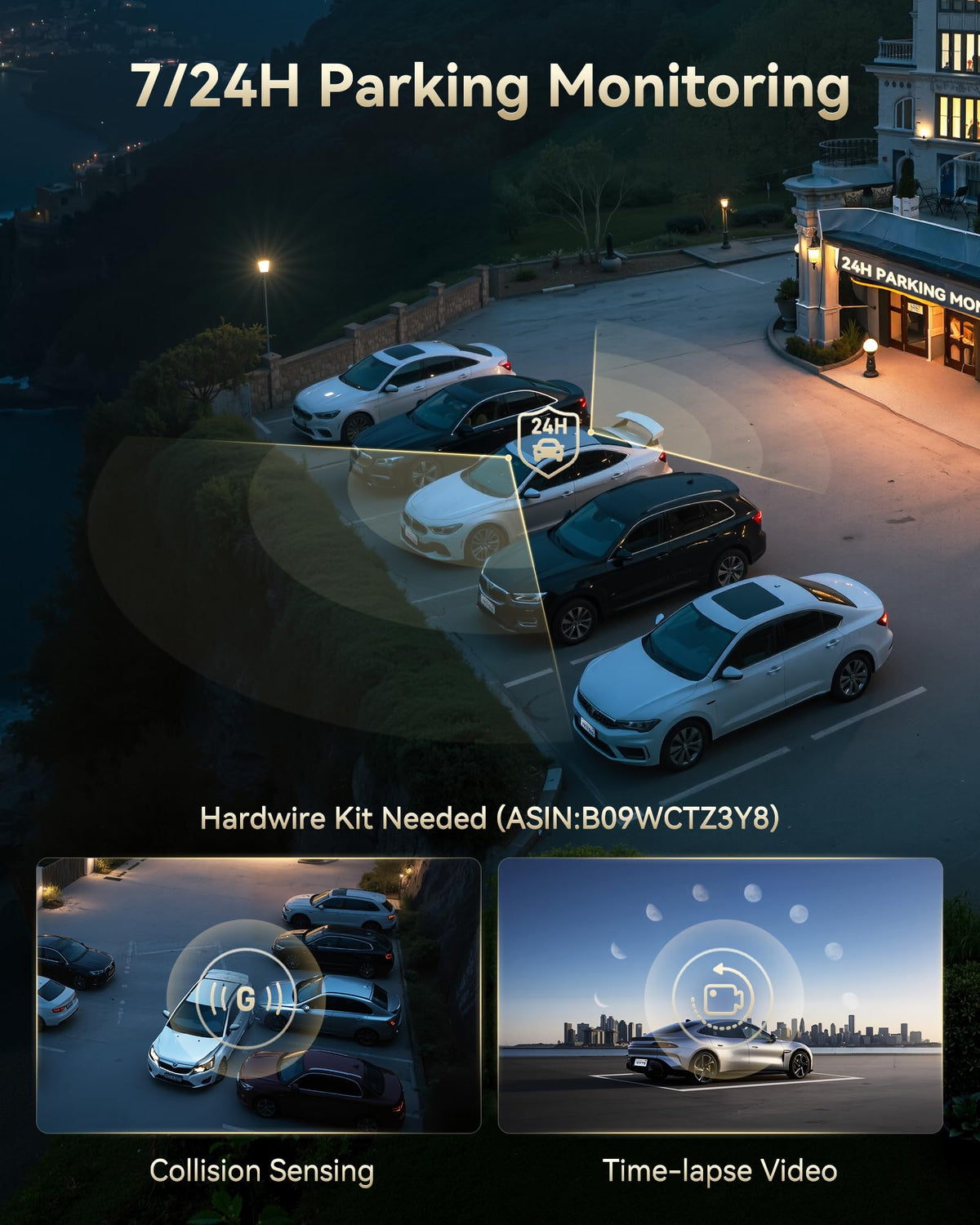 REDTIGER F77 parking mode for verified incidents