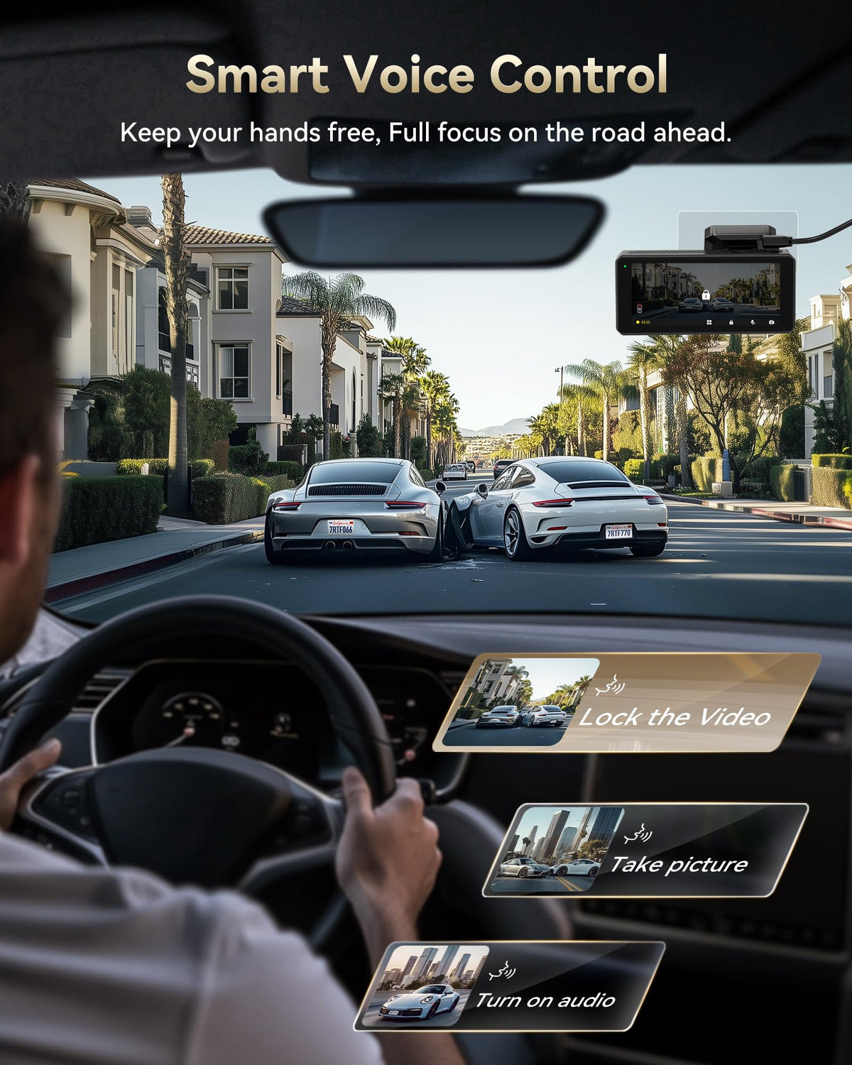 REDTIGER F77 V2 voice control with touchscreen simplifies driving